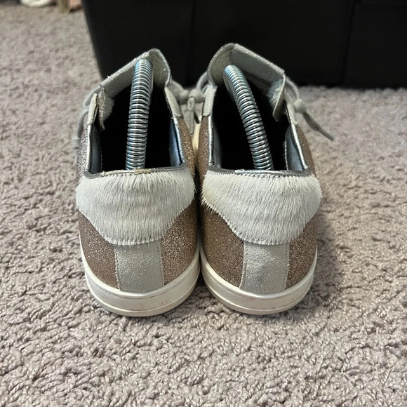 P448 women’s rose gold glitter John with calf hair size EU38 (7.5-8US) - Picture 4 of 10